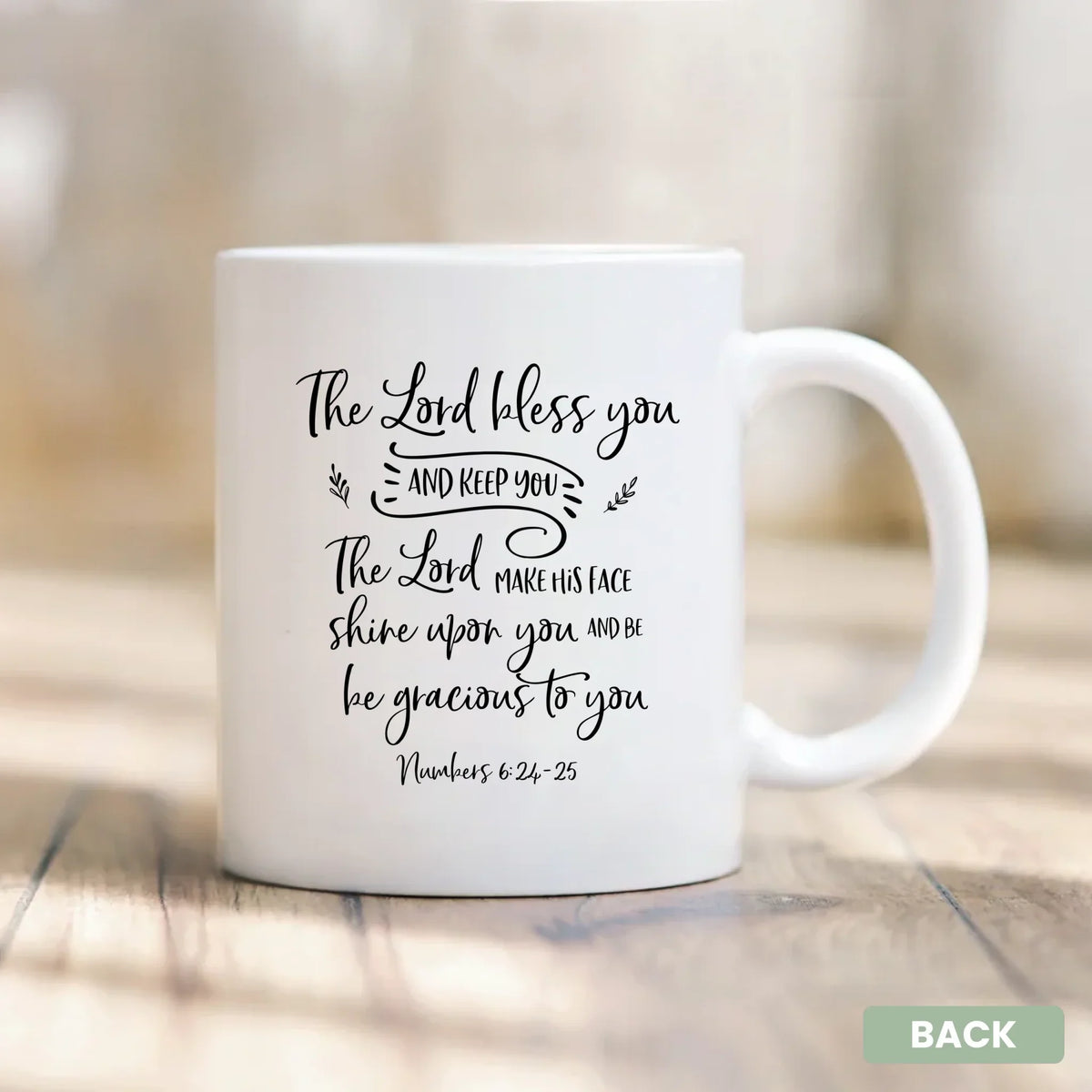 Shining Grace for Baby - christian newborn gift mug personalized front view