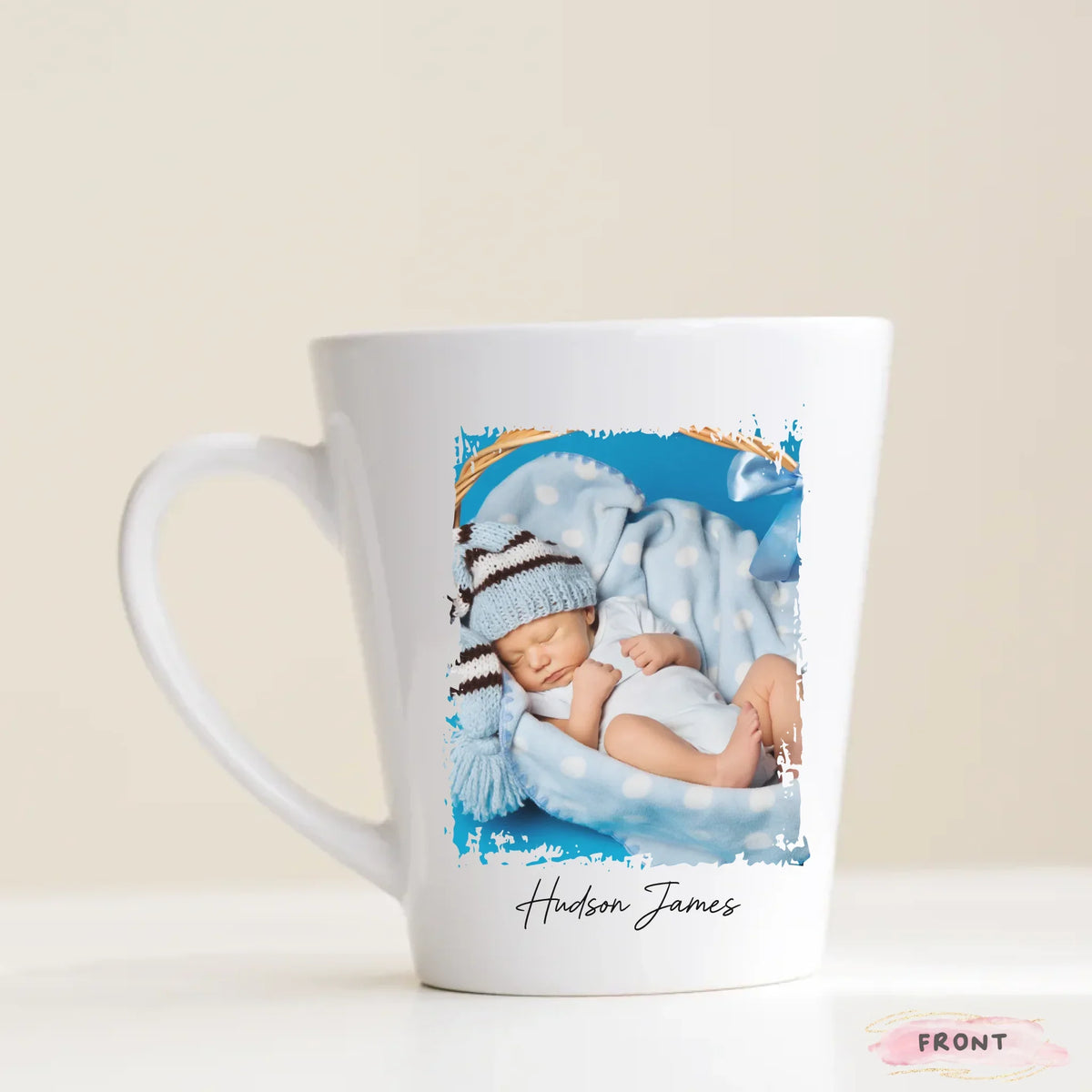 New baby announcement mug set 11oz, A Gift from Above ceramic gift