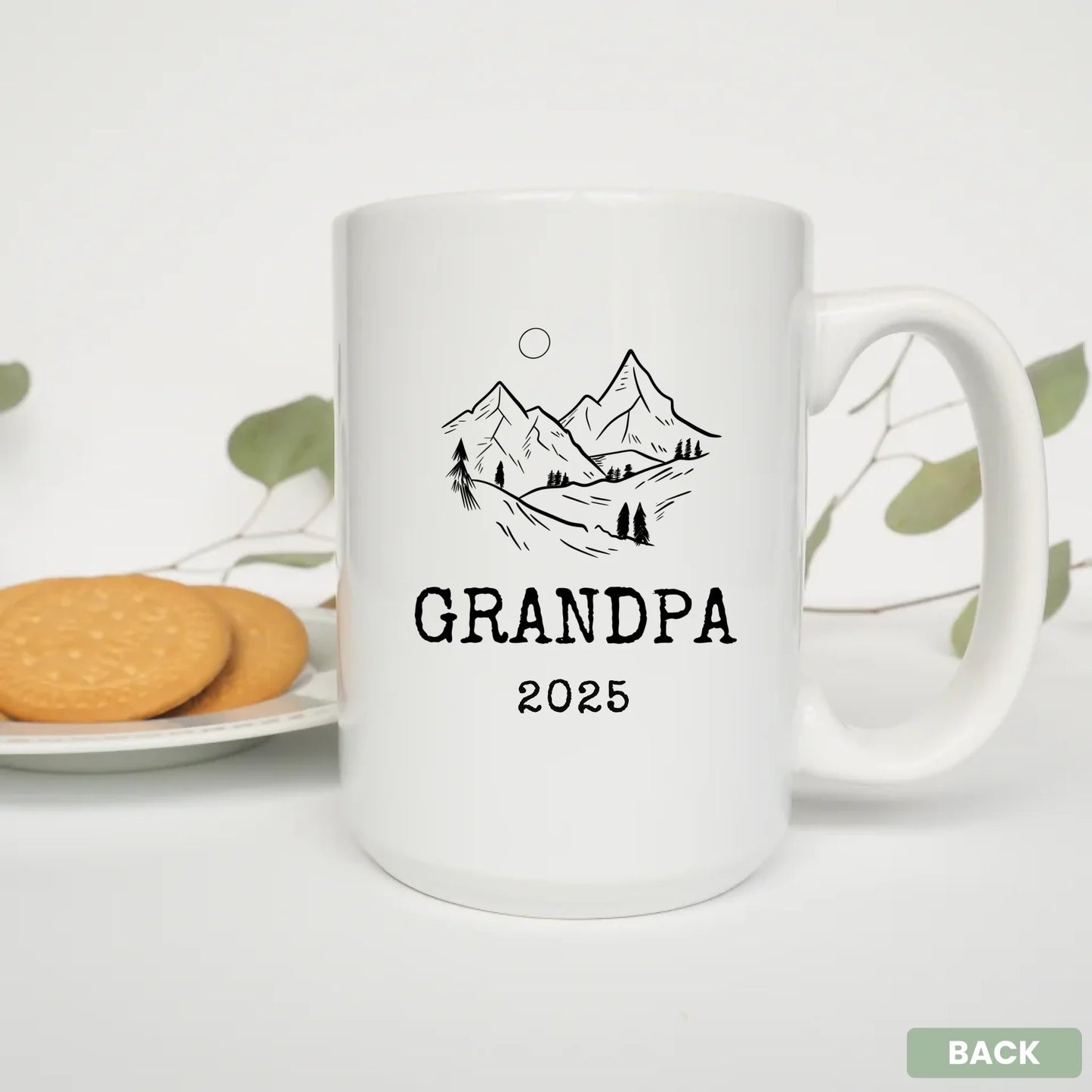 - 15oz Mug White Plate Cookies