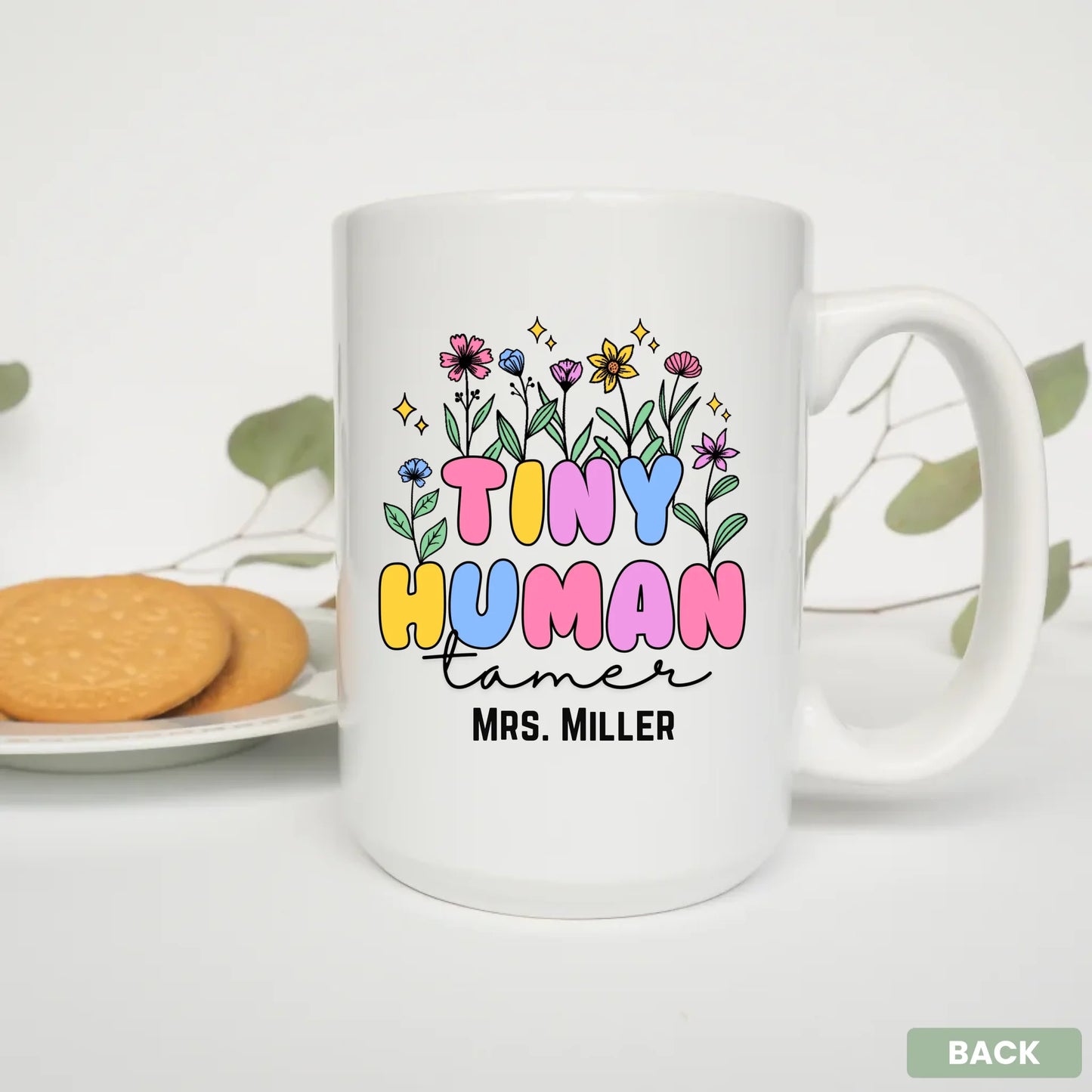 - 15oz Mug White Plate Cookies