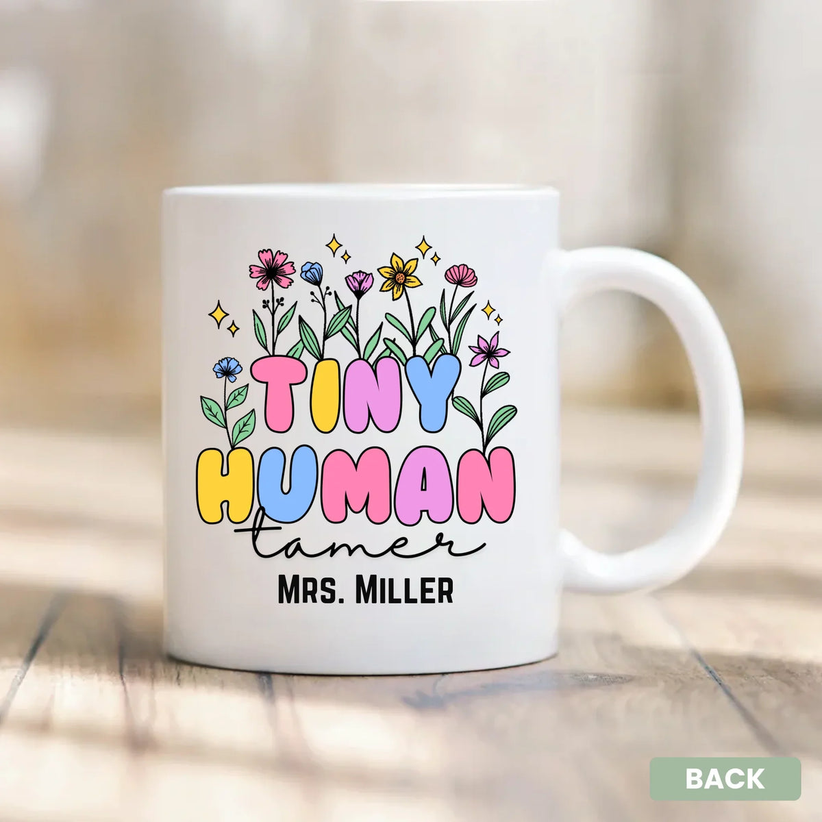Personalized teacher mug 11oz, Shaping Young Minds appreciation keepsake