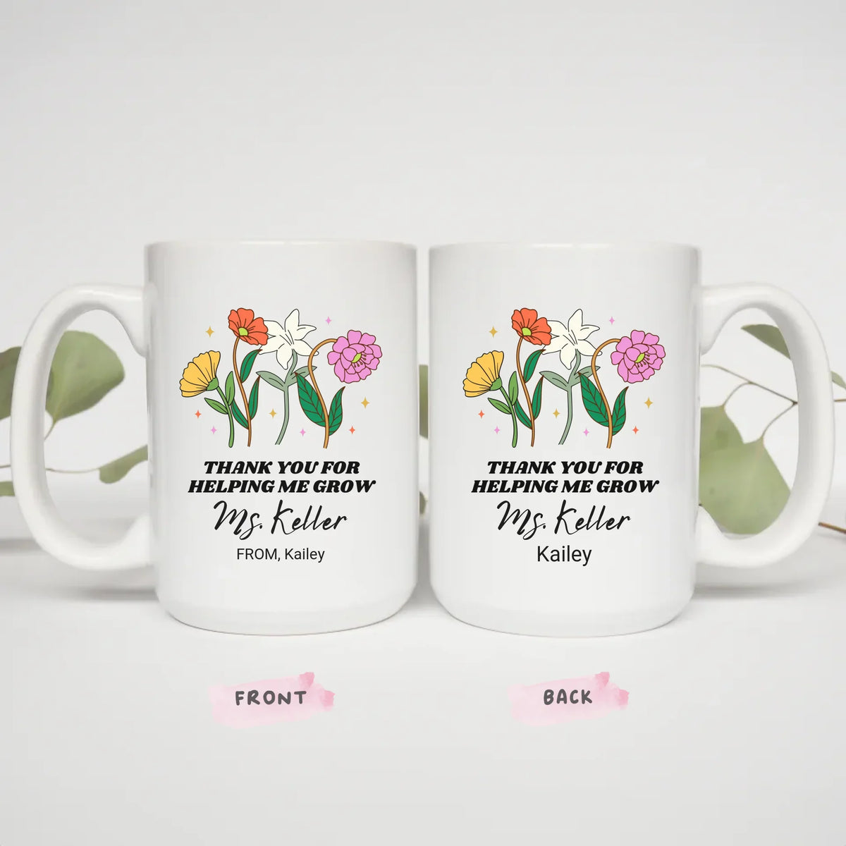 Inspiration-themed teacher mug 15oz, Inspiring the Future gift