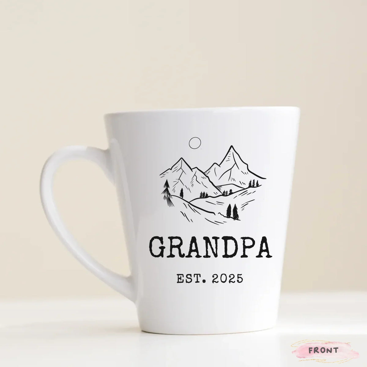 Promoted Again 15oz grandpa mug, personalized funny grandfather gift