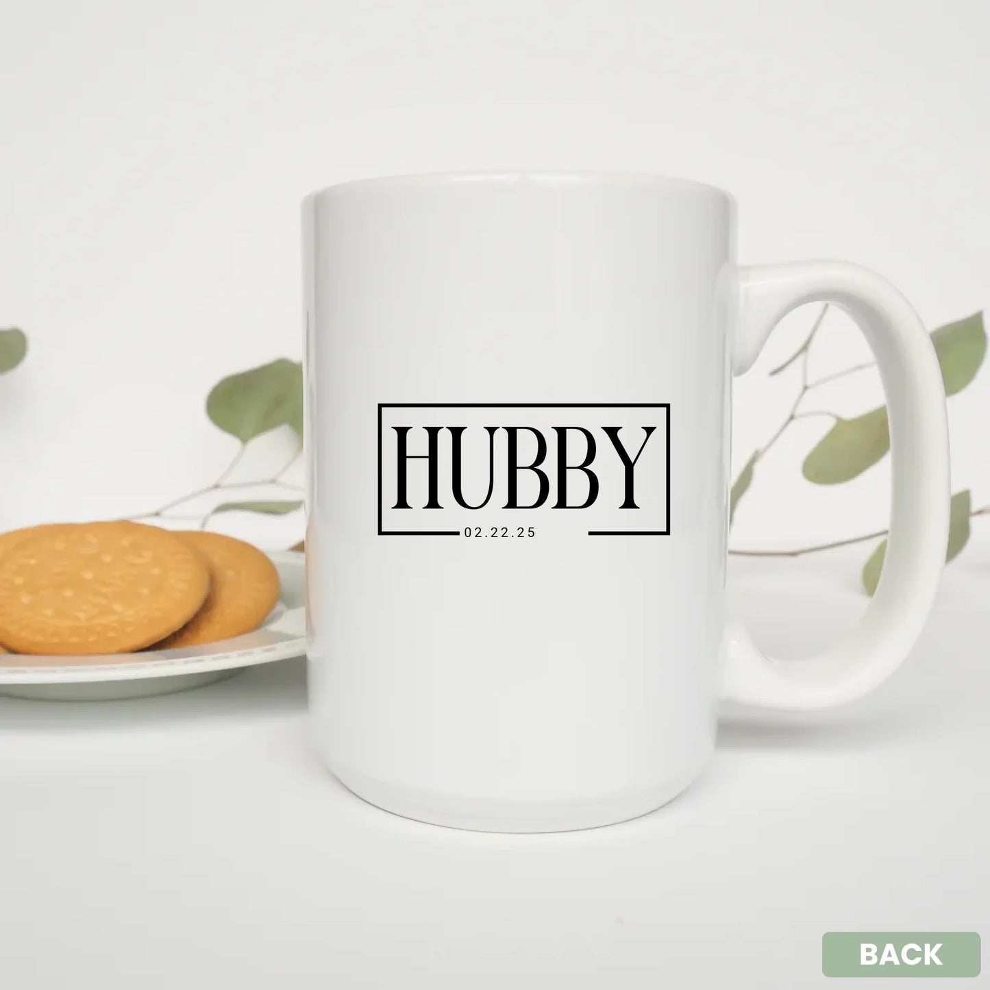 - 15oz Mug White Plate Cookies