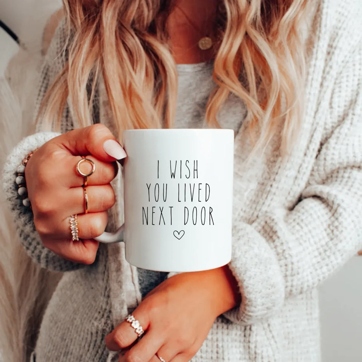 11oz white ceramic friend mug personalized gift