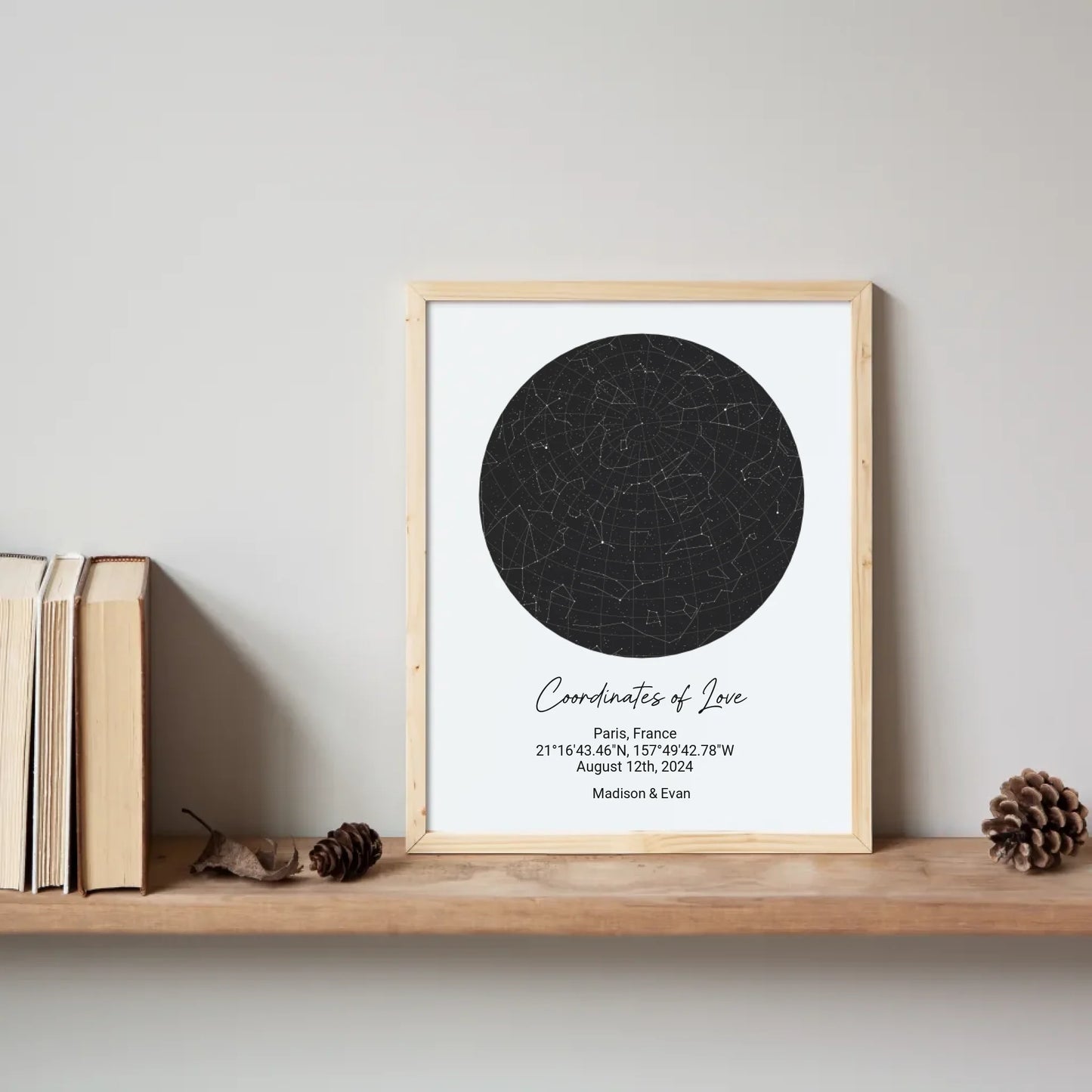 8x10 Bookshelf Vertical Frame Mockup No Passe Partout