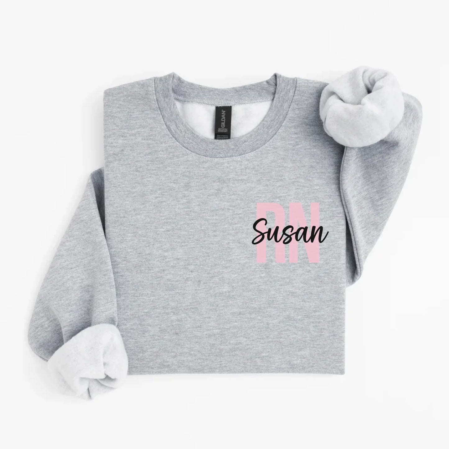 ParadiseMockups_Gildan_SF000_FlatLay_SportGrey_WhiteBG_1