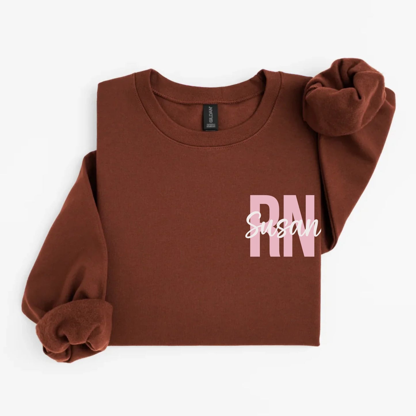 ParadiseMockups_Gildan_SF000_FlatLay_Cocoa_WhiteBG_1