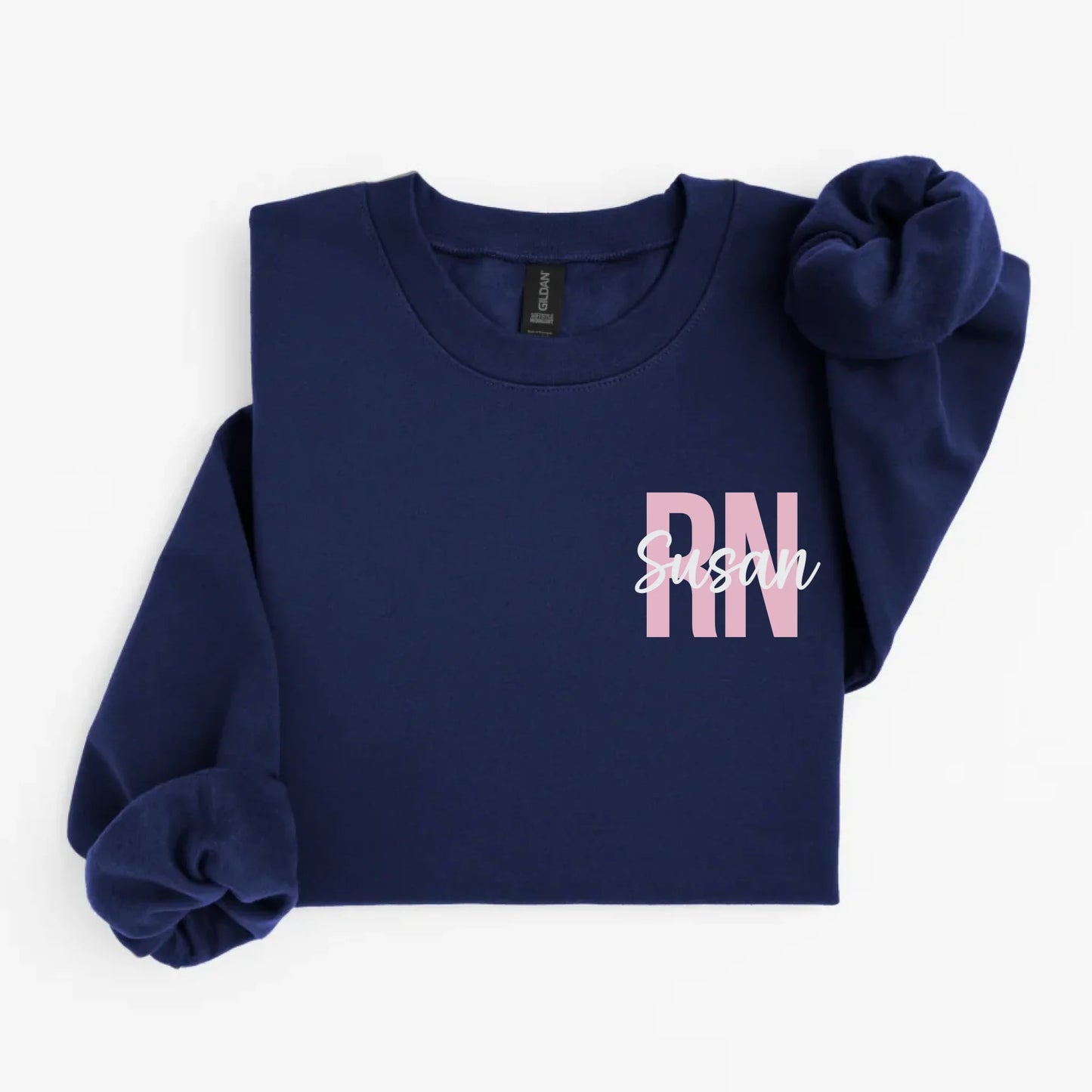 ParadiseMockups_Gildan_SF000_FlatLay_Navy_WhiteBG_1