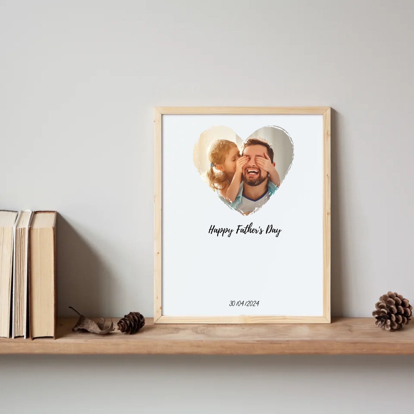 8x10 Bookshelf Vertical Frame Mockup No Passe Partout