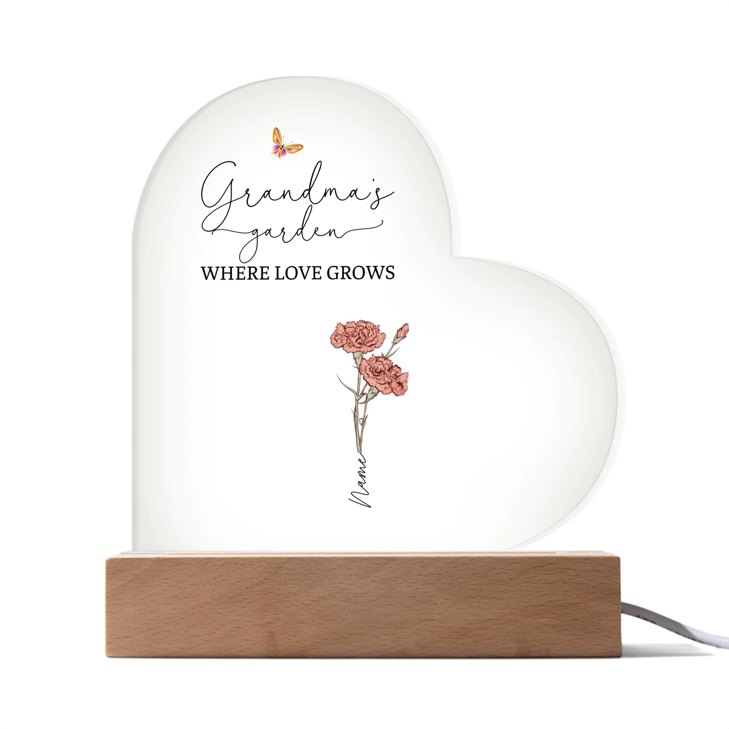 Acrylic Heart LED 1