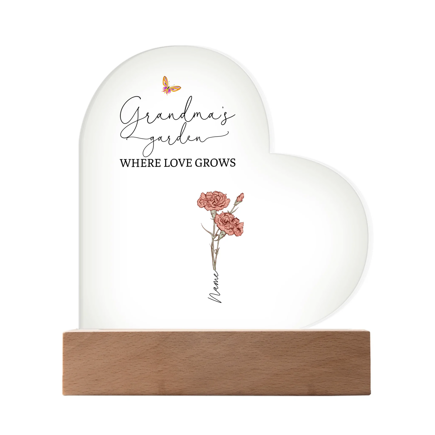 Acrylic Heart LED 1