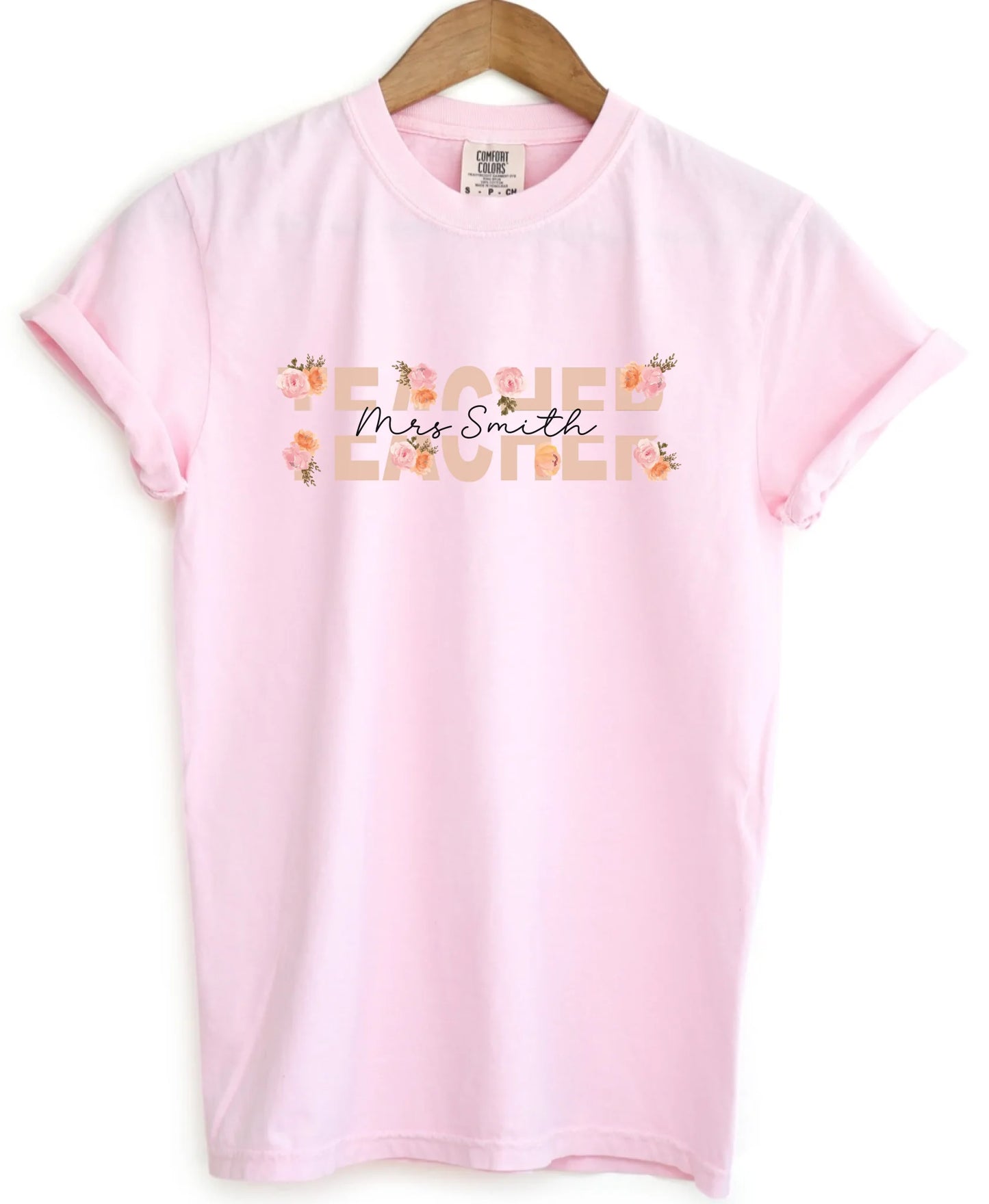 Teach Love Bloom - Gift for Teacher - Personalized T-Shirt