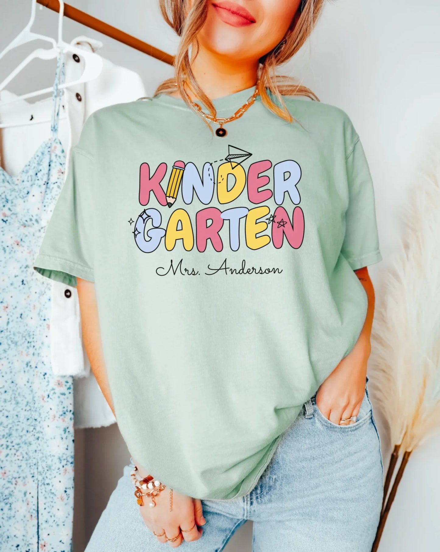 Proud Teacher Era - Gift for Teacher - Personalized T-Shirt