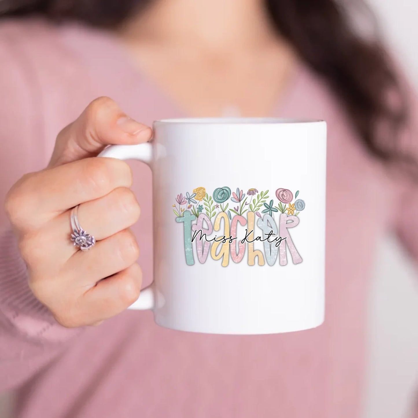 PrintedMint_11ozCeramicMug_ModelPink-Straight