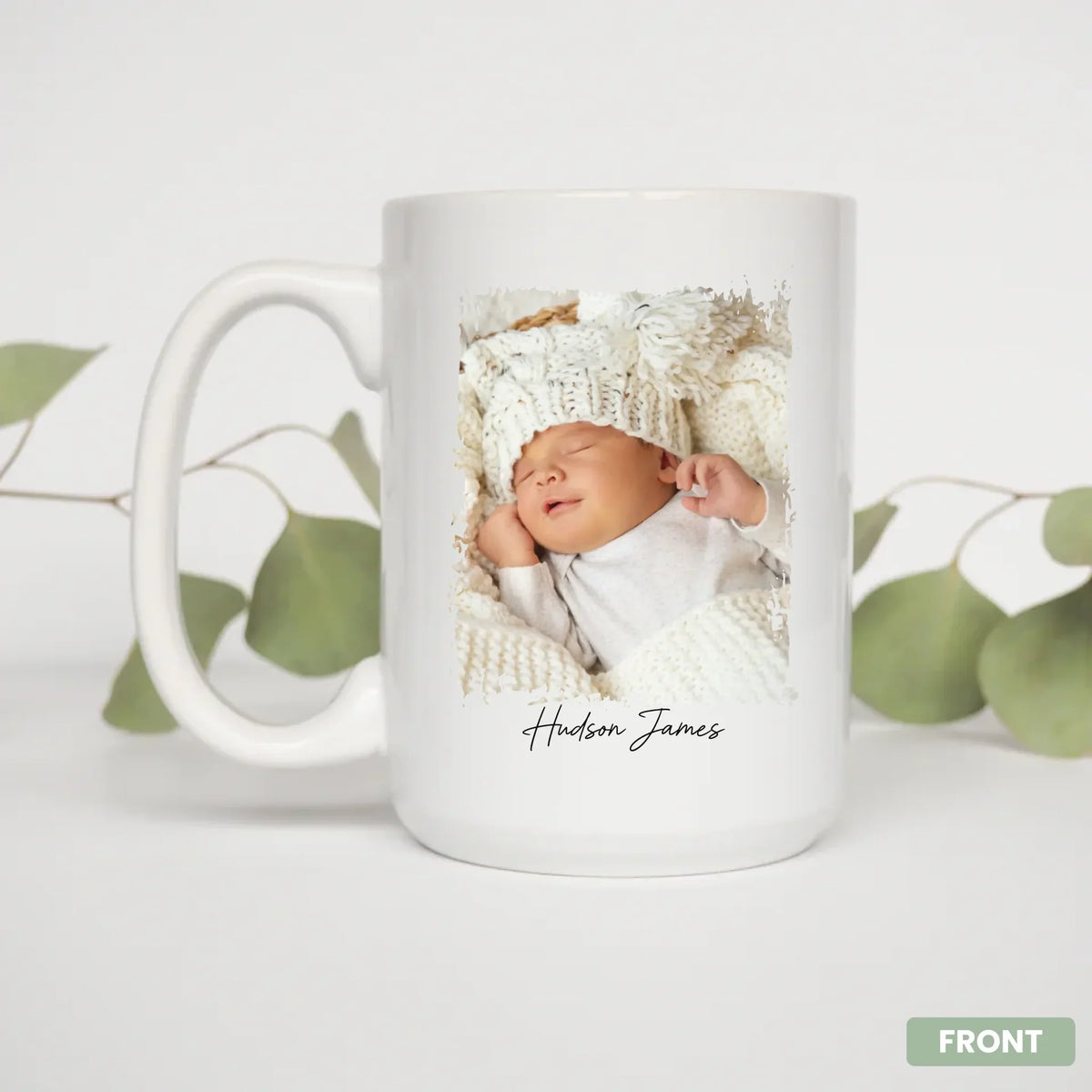 Religious new parent coffee mug 15oz, For This Child We Prayed celebration