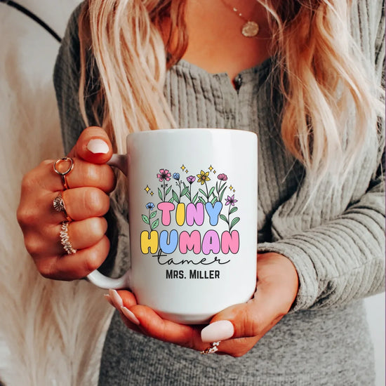 Teacher mug 15oz, Shaping Young Minds education-focused personalized gift
