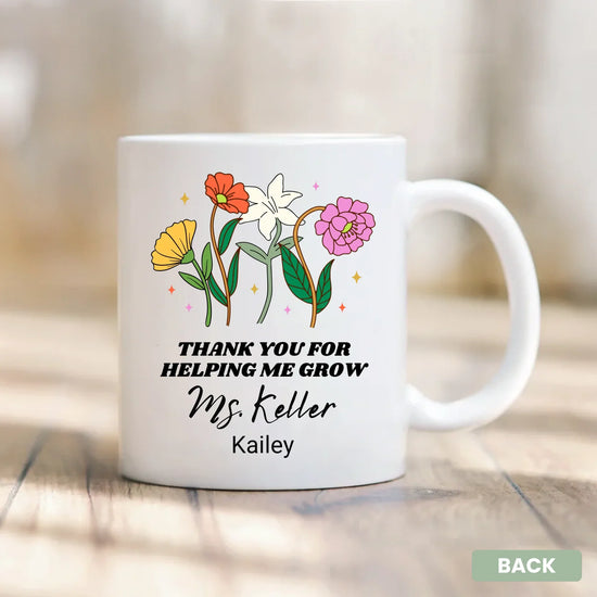 Personalized teacher mug 11oz, Inspiring the Future appreciation keepsake