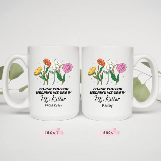 Inspiration-themed teacher mug 15oz, Inspiring the Future gift