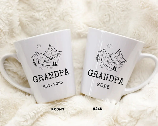 Grandpa promotion mug 11oz ceramic, Promoted to Grandpa Again announcement