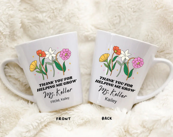 Future-focused teacher mug 12oz, Inspiring the Future educator appreciation