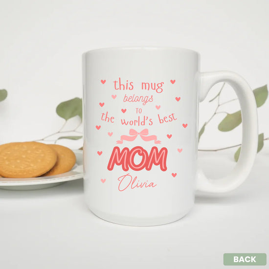 - 15oz Mug White Plate Cookies