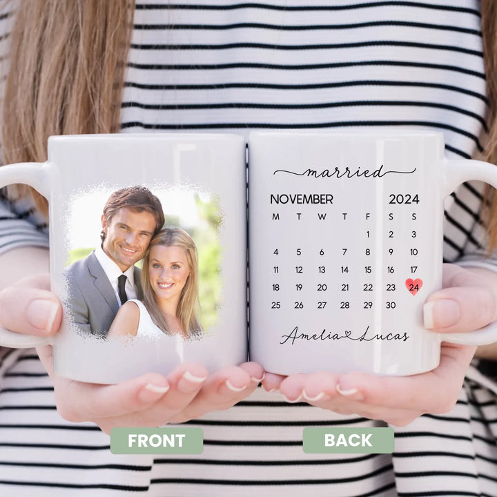 Forever Starts Here – Gift for Newlyweds – Personalized Mug