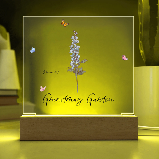 Acrylic Square with LED Base 13