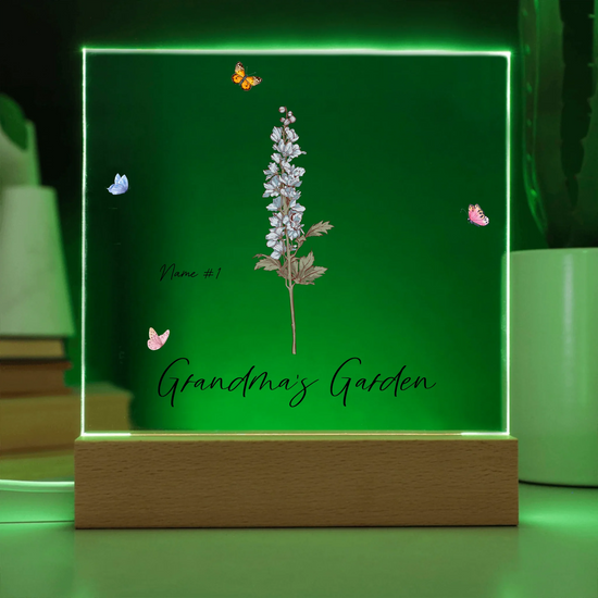 Acrylic Square with LED Base 7