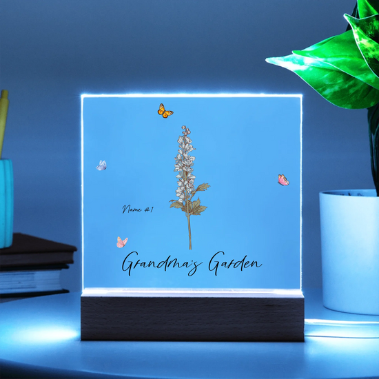 Acrylic Square with LED Base 10