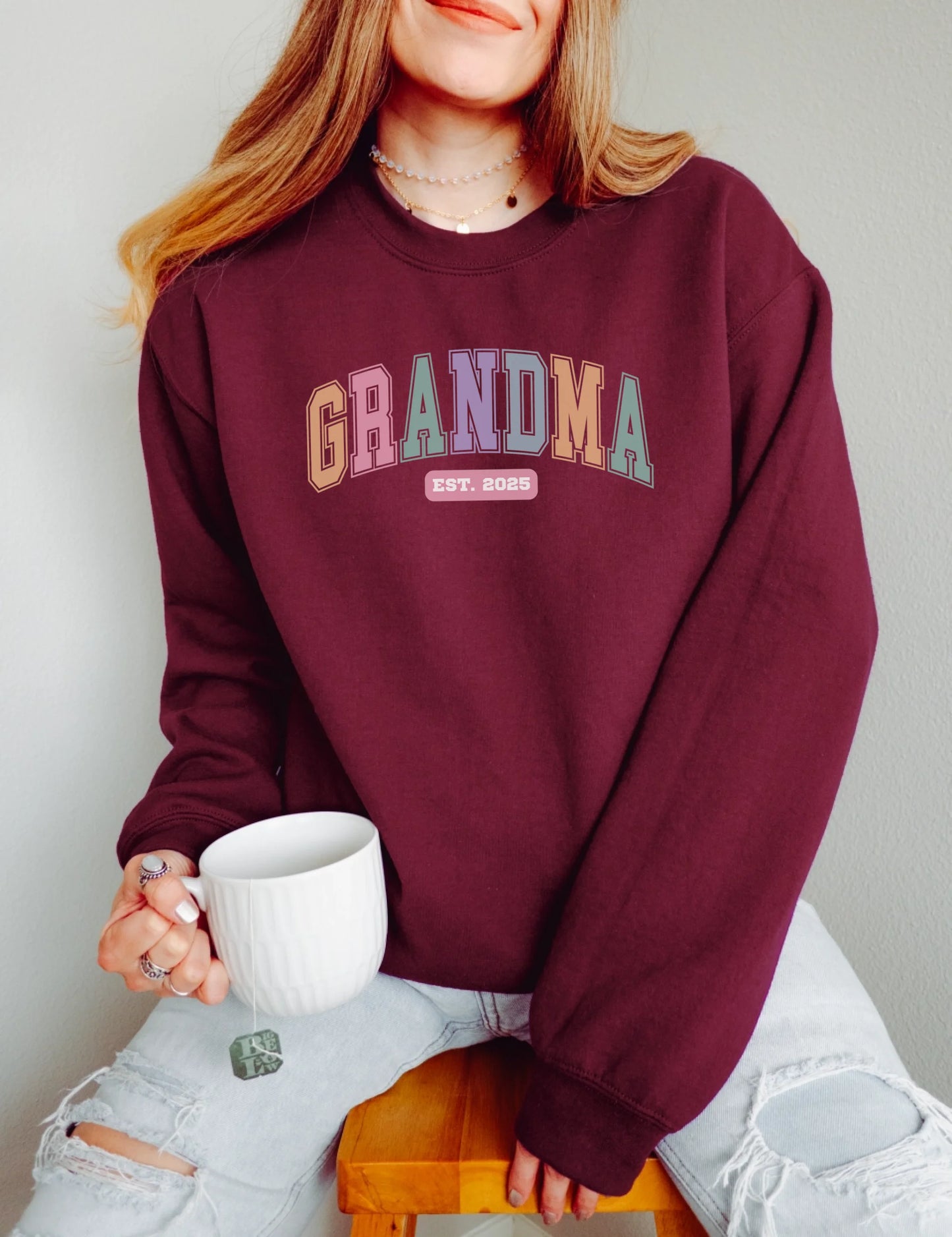 Forever Grandma – Gift for Loving Grandmas – Personalized Sweatshirt