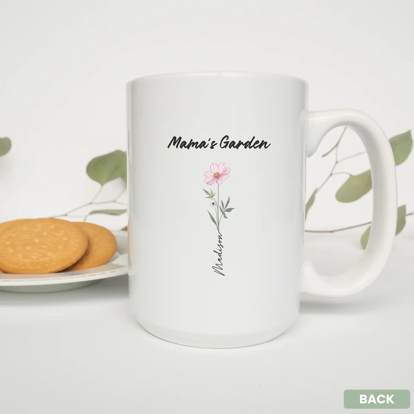 - 15oz Mug White Plate Cookies