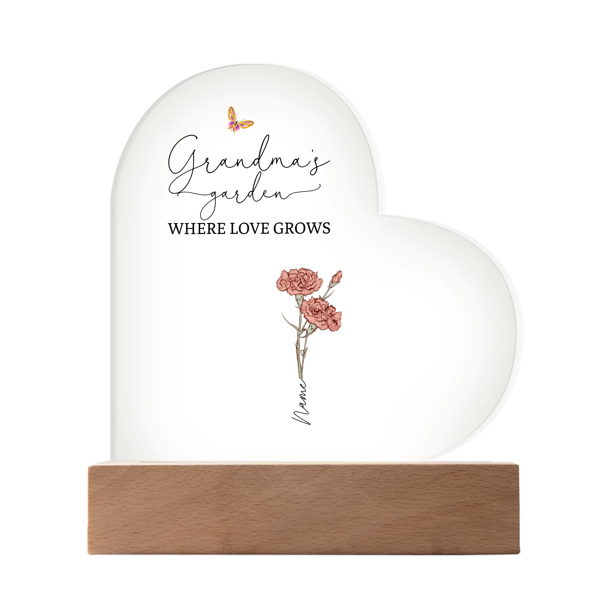 Acrylic Heart LED 1