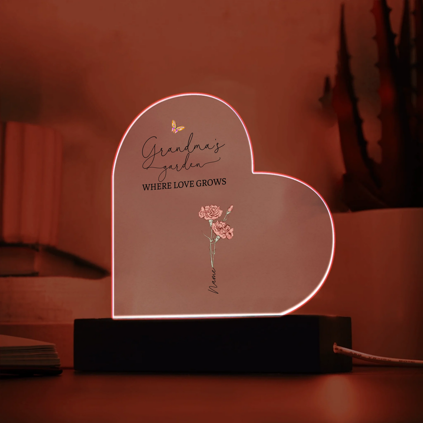 Acrylic Heart LED 5