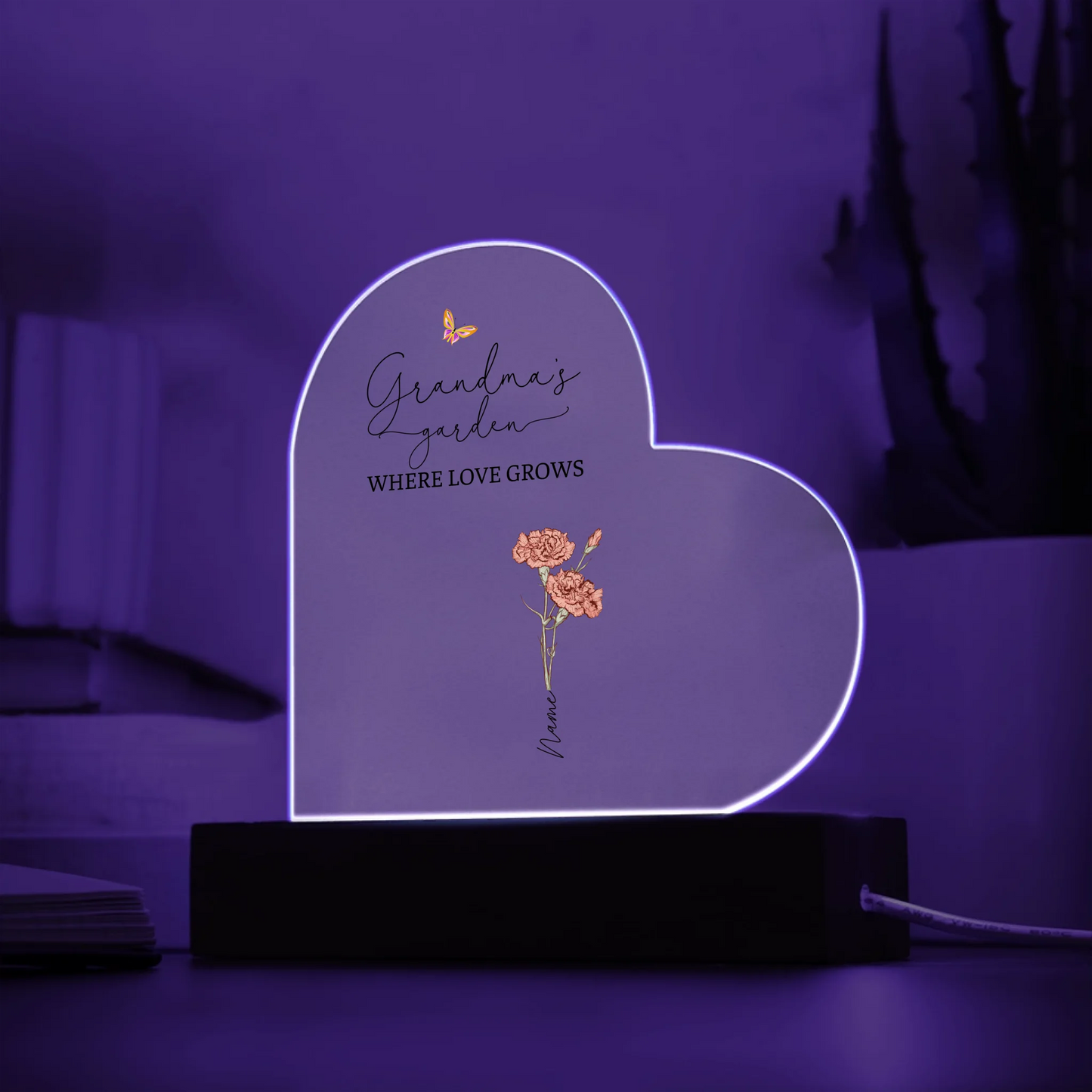 Acrylic Heart LED 3