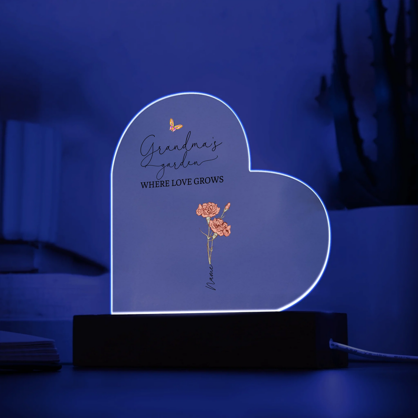 Acrylic Heart LED 8