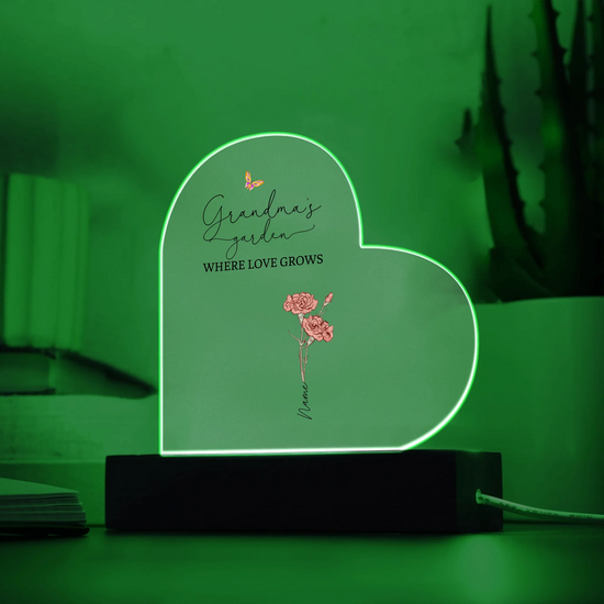 Acrylic Heart LED 9