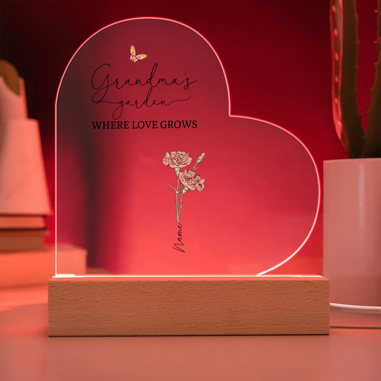 Acrylic Heart LED 12
