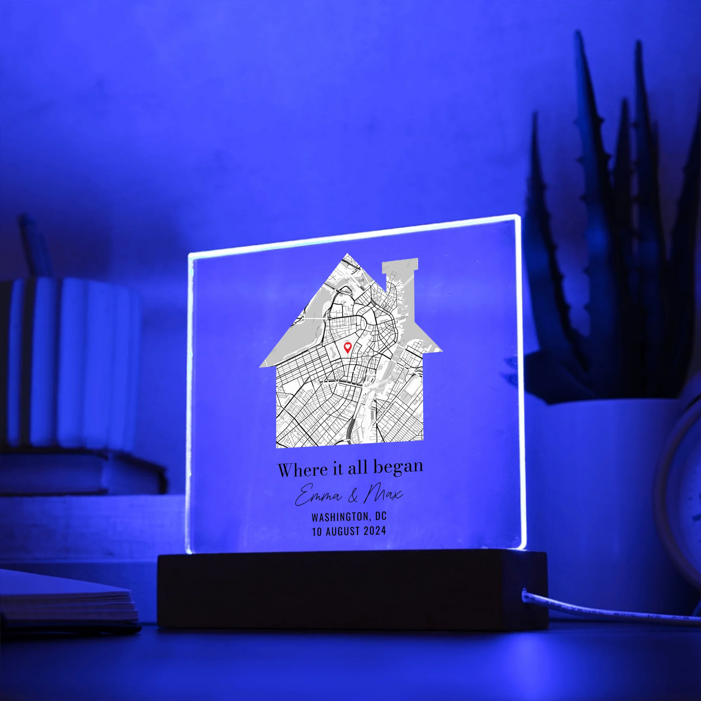 Acrylic Square LED 2