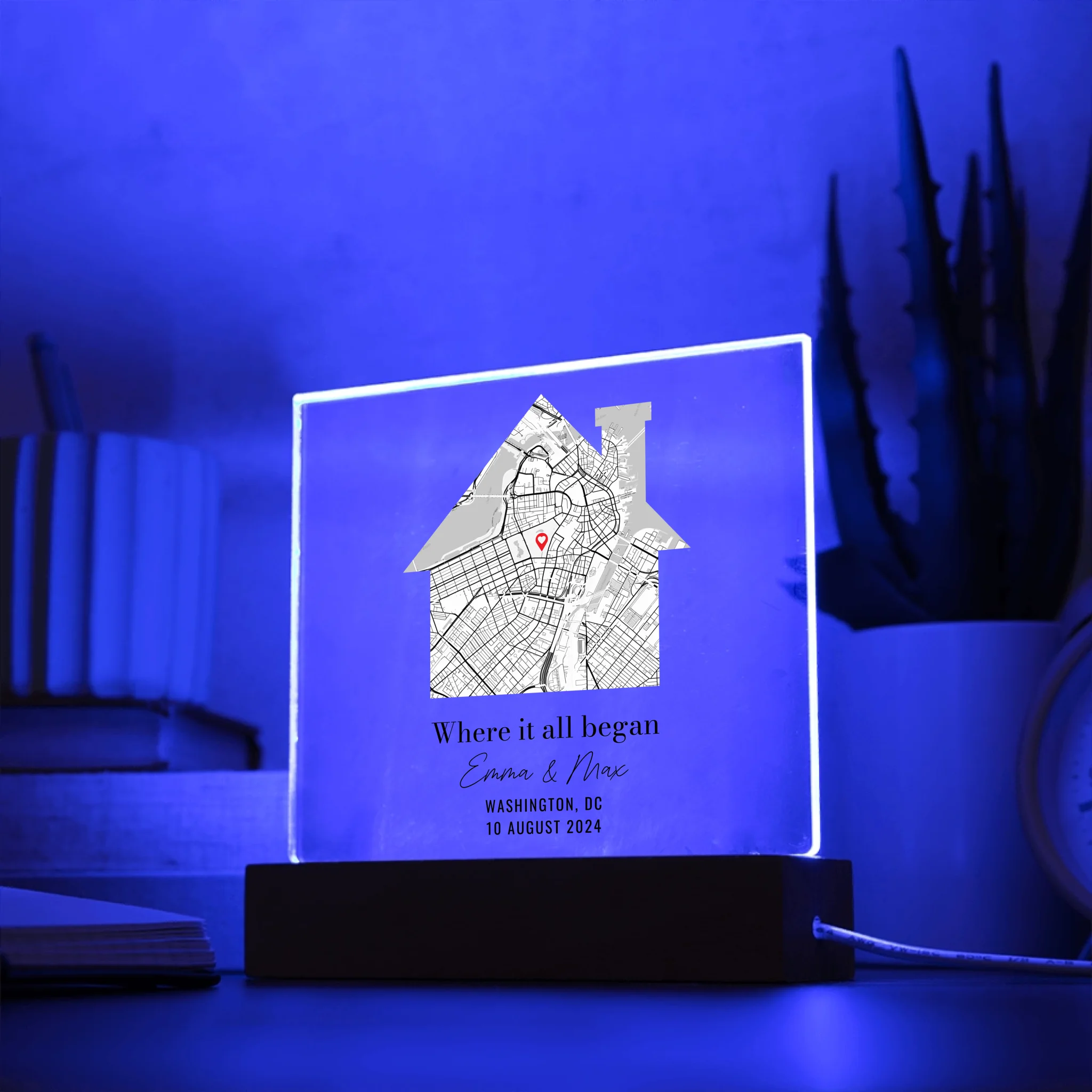 Acrylic Square LED 2