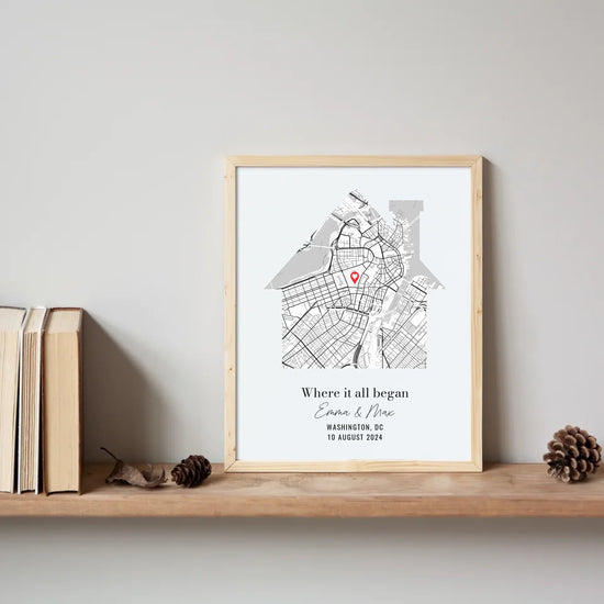 8x10 Bookshelf Vertical Frame Mockup No Passe Partout