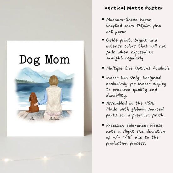 vertical poster matte key features