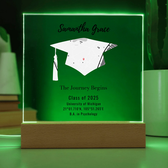 Acrylic Square with LED Base 7