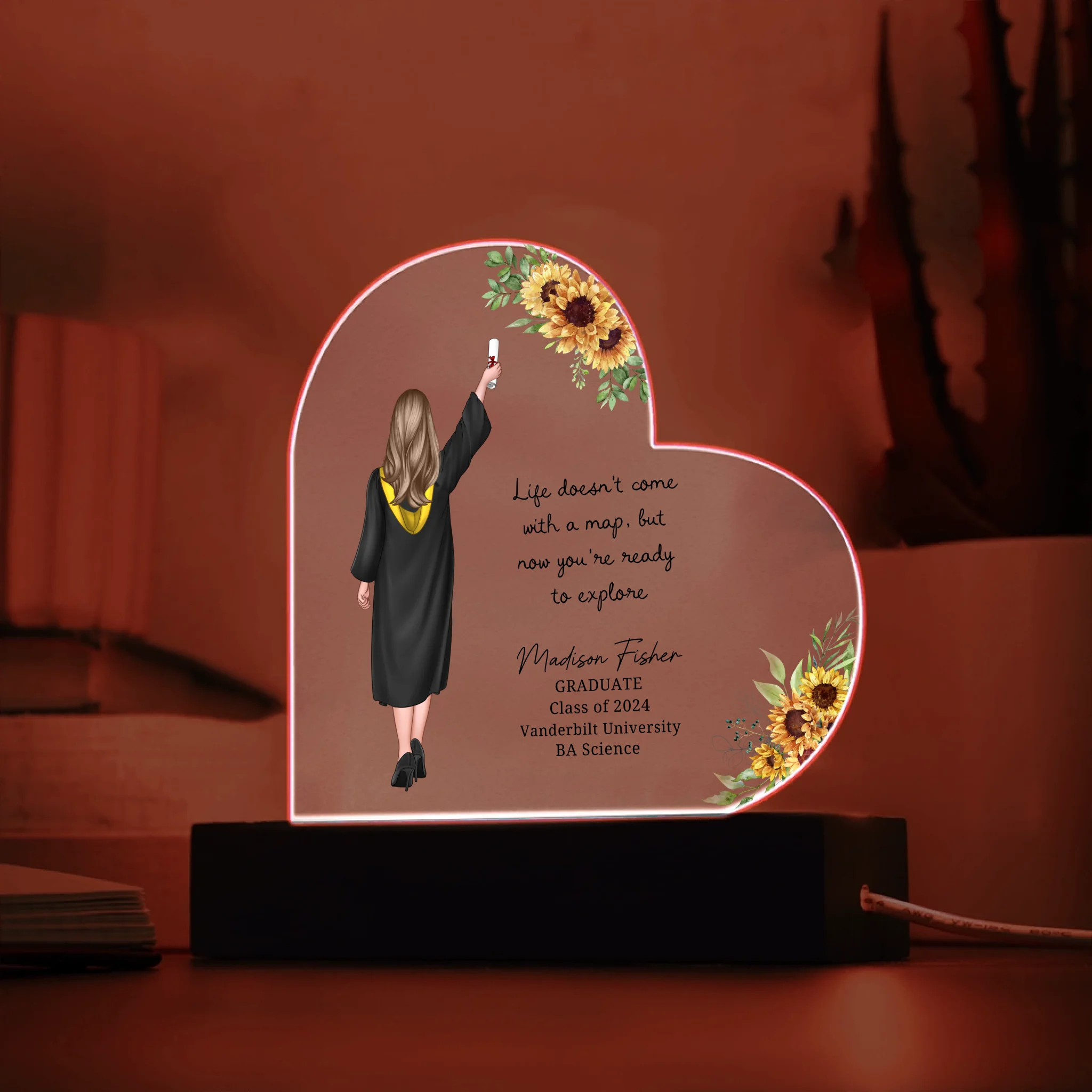 Acrylic Heart LED 5
