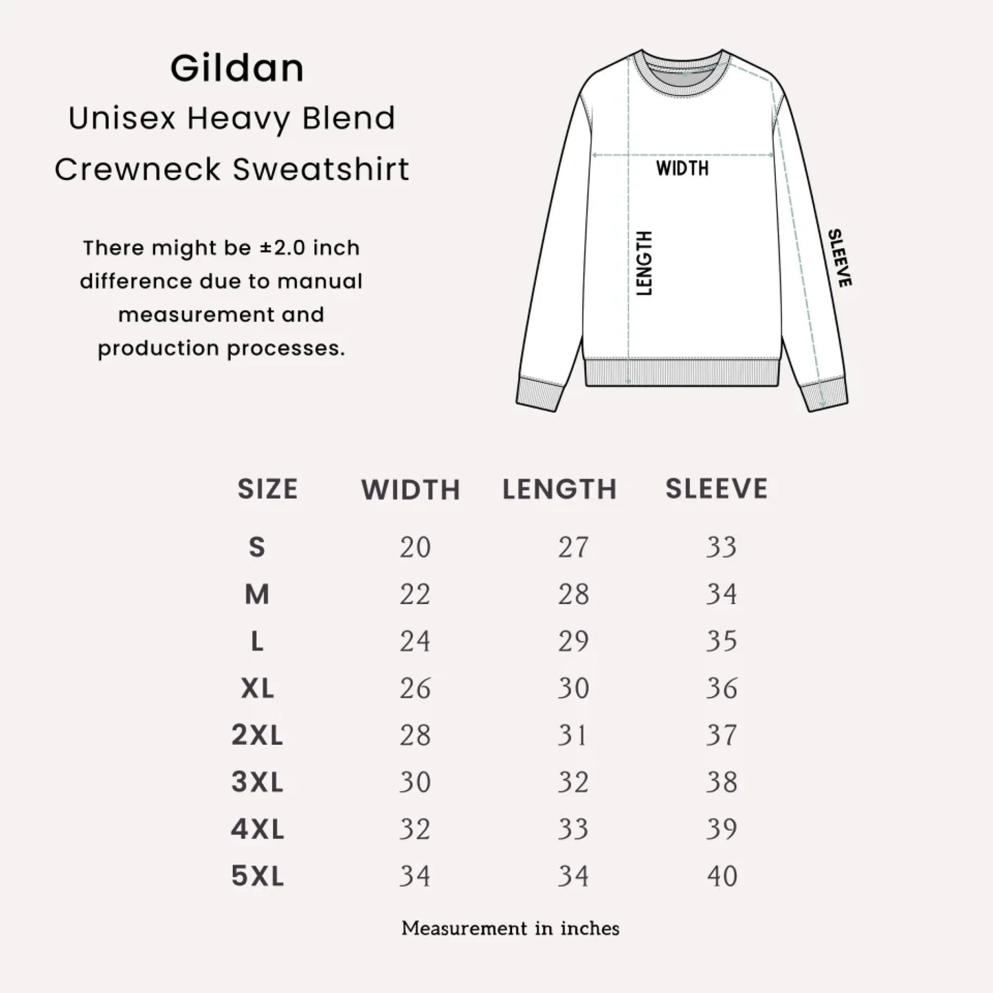 gildan size