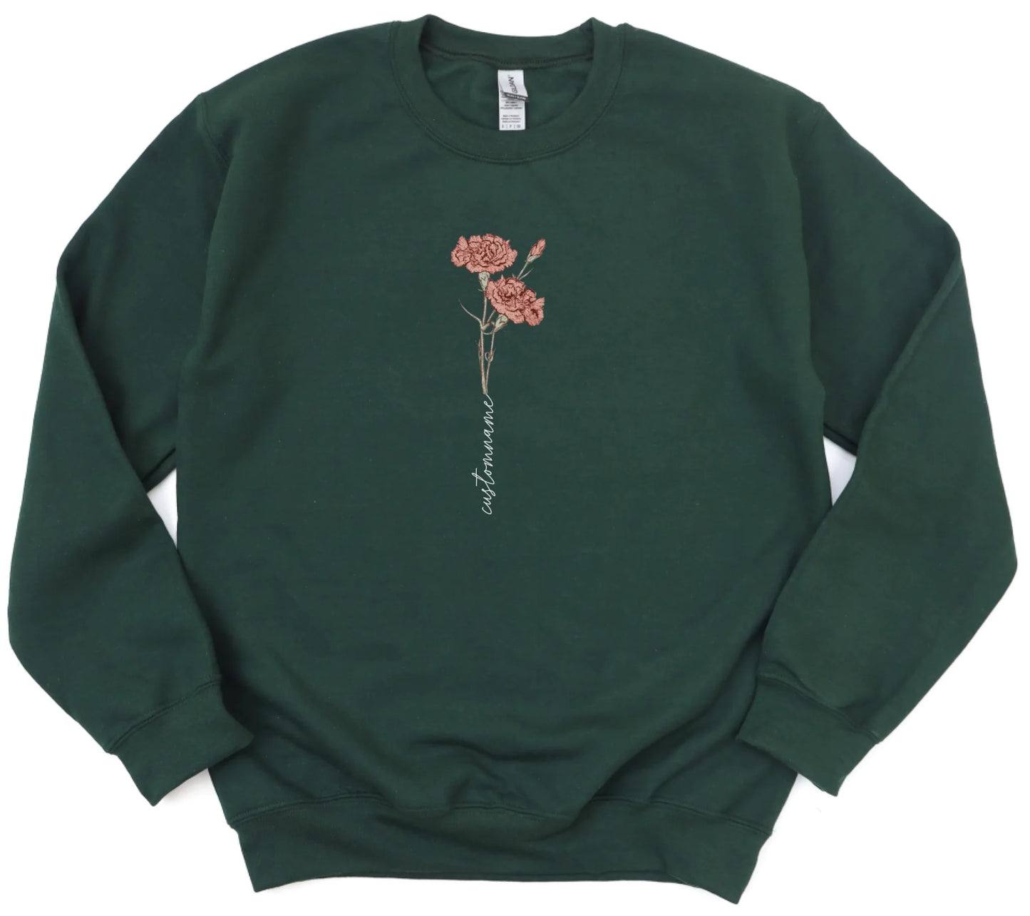 Grandma's Blooming Heart - Gift for Grandma - Personalized Sweatshirt