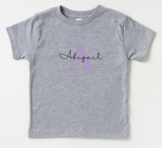 Signature Monogram - Gift for Cherished Toddlers - Personalized Toddler Shirt