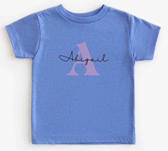 Signature Monogram - Gift for Cherished Toddlers - Personalized Toddler Shirt