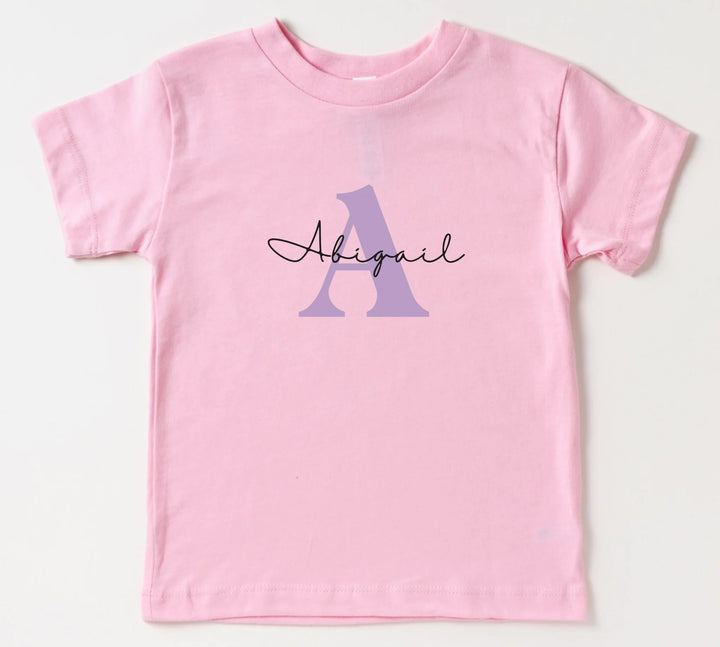 Signature Monogram - Gift for Cherished Toddlers - Personalized Toddler Shirt