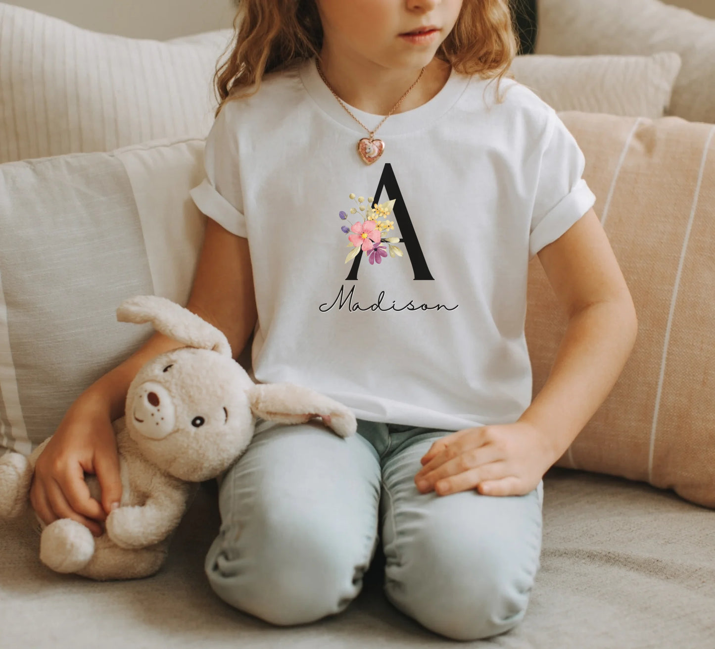 Girls3001YYouthShortSleeveWhiteTee